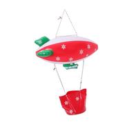 NOLITOY Decoración Inflable de Navidad Colgante Nave Espacial Resistente al Clima con Lazos para Puertas Jardín Fiesta Invierno Exterior