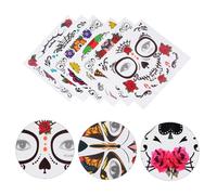 NOLITOY Decoraciones Para Fiesta De Halloween 12 Pegatinas De Tatuajes Diseño Divertido y Seguro