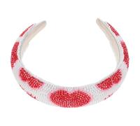 NOLITOY Diadema Ancha De Cuentas Brillantes Antideslizante Para Mujeres y Accesorio De Cabello Romántico Forma De Para Bodas Especiales