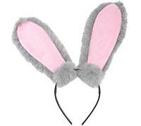 NOLITOY Diadema Con Orejas De Conejo Gris Para Cosplay Aros Para El Pelo Para Fiesta Broche Para El Pelo De Pascua
