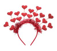 NOLITOY Diadema de Corazón Rojo para Mujer, Accesorios Cabello de San Valentín, Banda Decorativa para Fiesta y Cumpleaños, Diseño Delicado y Festivo, Adecuado Obsequio para Mujeres