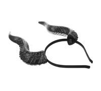 NOLITOY Diadema de Cuernos de Demonio Ajustable y Ligera para Halloween y Cosplay Banda de Pelo con Cuernos de Buey Desmontables para Fiesta Temática y Disfraces Creativos