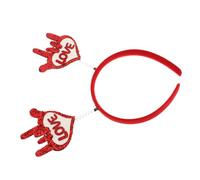 NOLITOY Diadema De Diseño De Gestos Accesorio De San Valentín Para Adultos Diadema Ligera y Cómoda Corazones Rojos Para Fiestas y Celebraciones Románticas