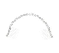NOLITOY Diadema De Novia Elegante Cristales Peina De Cabello Para Boda Accesorio De Novia Tocado De Cadena Brillante Para Ceremonias y Fiestas