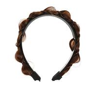 NOLITOY Diadema Trenza Ancha Para Mujer Niña Tocado Aro Peluca Peinado Especial