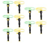 NOLITOY Discos Voladores de Juguete Cuerda 10 Juegos Tamaño Pequeño Colores Surtidos Aire Libre Platillos Voladores para Juegos Exteriores y Desarrollo Motriz Color Color Aleatorio