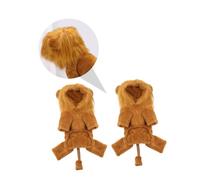 NOLITOY Disfraz Cálido de León para Perro 2XL, Ropa para Mascotas Otoño E Invierno, Disfraz de Fiesta para Perros, Cosplay Divertido para Mascotas, Adecuado para Ocasiones Obsequios
