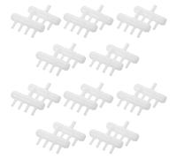 NOLITOY Distribuidor de Bomba de Aire para Acuario 20 Piezas, Válvula de Control de Flujo de Aire, Conector Plástico 8 Mm a 4 Mm, Accesorio para Peceras Domésticas y Comerciales, Divisor