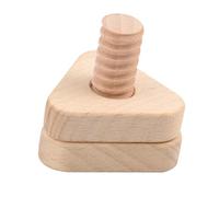 NOLITOY Educativo de Tornillos de Madera para Juguete de Encaje y Montaje con Formas Geométricas Desarrollo de Habilidades Manuales y Cognitivas para Infantiles