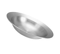 NOLITOY Ensaladera de Acero Inoxidable 23 Cm, Cuenco Poco Profundo para Mezclar y Servir Ensaladas, Pasta y Mariscos, Utensilio de Cocina Resistente, Organizador de Almacenamiento