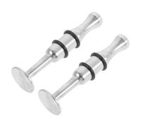 NOLITOY Entrenador de Fuerza Bucal para Saxofón y Cuerno, 2 Piezas de Metal Plata Diseño Clásico, Mejora el Control y Es Multipropósito para Principiantes y Profesionales