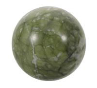 NOLITOY Esfera de Jade Natural 4-5 Cm Bola de Cristal Pulida Decoración de Cristal Feng Shui Piedras de Abundancia para Prosperidad y Oficina Adorno Escultural Chino