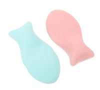 NOLITOY Esponja De Maquillaje De Silicona 2 Piezas Linda Licuadora Con Forma De Esponja Cosmética Esponjas De Polvo Para La Cara Para Mezclar Bases Líquidas Cremas Correctoras En