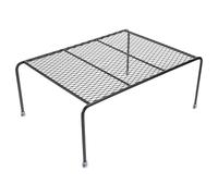 NOLITOY Estante de Hierro Negro para Almacenamiento de Especias y Condimentos, Organizador Grande de Cocina Rejilla Ventilada para Encimera, Soporte Multifuncional para Botellas y Latas,