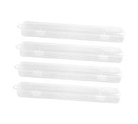 NOLITOY Estuche Transparente para Pinceles y Bolígrafos Pequeño 4 Unidades Almacenamiento Portátil para Artistas Obsequio Escolar Uso Manualidades y Pintura