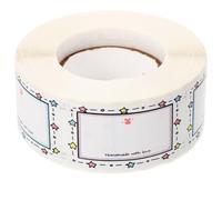 NOLITOY Etiquetas Adhesivas Impermeables y Resistentes al Aceite Tamaño 50X30 MM 500 Unidades Papel Sintético Removible Ideales para Marcar Alimentos y Botellas Etiquetas