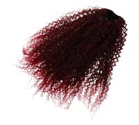 NOLITOY Extensión de Coleta Afro Rizada de 50 CM Cordón Ajustable Postizo Sintético Abullonado en Degradado T1B/Bug para Mujer Coleta Sintética Ondulada Ligera y Cómoda para Uso Diario