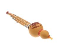 NOLITOY Flauta de Calabaza Hulusi de Bambú Natural, Instrumento Musical Étnico en Tono C Puro y Suave, Fácil de Aprender para Amantes del Sonido Estilo Aleatorio