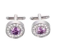 NOLITOY Gemelos Clásicos Hombre de Aleación con Incrustación de Botones Decorativos para Camisa Accesorios Duraderos para Puño Masculino Elegante