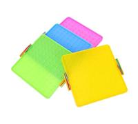 NOLITOY Geoplano de Doble Cara para Matemáticas Educativas, Tablero Manipulativo con Clavijas 14-16 Cm y 20 Bandas Elásticas de Colores, Rompecabezas Geométrico Montessori para Primaria