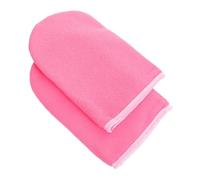 NOLITOY Guantes de Paraﬁna para Spa Talla Única Aislamiento Térmico para Cuidado de Manos Mujer Tratamientos de Baño de Paraﬁna Calentador Manoplas de Cera Rosa Borde Claro