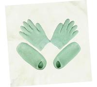 NOLITOY Guantes y Calcetines Hidratantes Gel Spa para Manos y Pies Color Neutro para Cuidado de Uñas y Cutículas