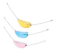 NOLITOY Hamaca para Jaula de Mascotas Pequeñas 3 Piezas Cama Colgante Tipo Plátano Algodón Rosa Amarillo Azul Cama Cueva para Hámsters Pájaros y Roedores