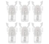 NOLITOY Hebillas de Cubo de Basura de Presión 10 Unidades Interruptores de Bloqueo Aplicables Transparentes para Botes de Basura Recambios Prácticos para Cierre Seguro en Hogar y