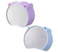 NOLITOY Herramienta de Depilación y Molienda para Pies de Doble Cara Abs 2 Piezas para Uso en Casa Diseñada para Mujeres