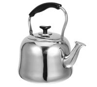 NOLITOY Hervidor Silbante de Acero Inoxidable 201 Grueso 4l con Mango Ergonómico Antiescaldaduras para Estufa Gas Inducción Eléctrica, Tetera para Hervir Agua en Cocina y Camping