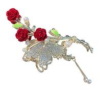 NOLITOY Horquilla De Rosa Forma De Flor Pinzas De Rosas Cabello De Mujer Pinzas De Metal Cabello Para Peinados La Parte Posterior Cabeza