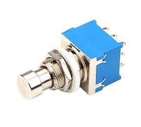 NOLITOY Interruptor de Guitarra de 9 Pines Azul Metálico Pedal de Efectos para Guitarra Conmutador de Pie Compatible Suministros para Pedalera