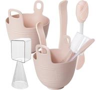 NOLITOY Juego De 2 Cuencos y Cepillo Para Mezclar Perfecto Para Diy Ideal Para Mujeres
