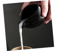 NOLITOY Juego de 2 Tazas Espumadoras de Multifuncionales de Cerámica Japonesa Mini Jarra para Leche Color Mate y Mate Utensilios de Cocina Versátiles para Leche y Salsa