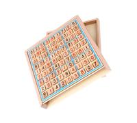 NOLITOY Juego de Mesa Sudoku de Madera, Juguete Educativo Aritmético 9 Cuadrículas, Entrenamiento Lógico y Matemático, Compacto y Portátil, Adecuado para Aprendizaje Temprano