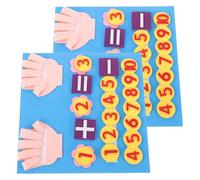 NOLITOY Juguete Educativo de Fieltro para Pequeños, Tablero de Matemáticas Portátil Números, 2 Juegos Didácticos para Contar y Aprender, Adecuado para Preescolar y Desarrollo Temprano