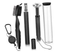 NOLITOY Kit de Afilador y Cepillo para Palos de Golf Retráctil Herramienta de de Ranuras para Accesorios de Golf Compacto y para Golfistas