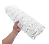 NOLITOY Kit de Lienzo de Malla Plástica para Ganchillo con Herramienta Cortahilos Base Resistente para Alfombras DIY Tapices y Bordados Incluye Gancho de Madera y Tela