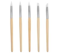 NOLITOY Kit de Limpieza para Relojes 5 Bolígrafos Removedores de Rayones, Herramienta Portátil de Madera y Plástico para Reparación y Mantenimiento de Movimientos de Reloj