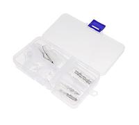 NOLITOY Kit de Reparación de Gafas Almohadillas Nasales Tornillos y Soportes Orejas Herramientas para Mantenimiento de Gafas Escenario de Taller