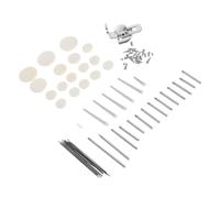 NOLITOY Kit de Reparación para Clarinete con Tornillos Metálicos Resortes Rodillos y Almohadillas Accesorios Completos para de Instrumentos de Viento Compatible con Varios Modelos