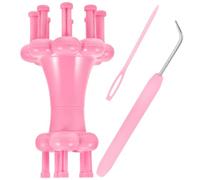 NOLITOY Kit de Tejido DIY con Carrete Doble, Herramienta para Tejer Hilo de Plástico Resistente, Tejedora de Lana Compacta para Manualidades en Casa, Adecuado para Bufandas y Pulseras
