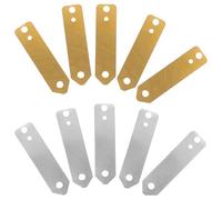 NOLITOY Láminas de Zinc y Cobre para Experimentos 10 Piezas 5 Ánodos de Zinc 5 Ánodos de Cobre Material Electrodo para Batería de Frutas Herramienta Educativa de Física y Química