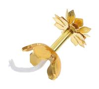 NOLITOY Lámpara de Aceite Antigua de Aleación con Soporte de Mecha Ajustable Portavelas Budista para Templos y Decoración del Hogar Quemador de Lámpara de Aceite Vintage para Uso