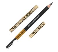 NOLITOY Lápiz de Cejas de Doble Punta Resistente al Agua Pincel 2 Piezas Negro para Mujer Maquillaje Natural Uso Diario