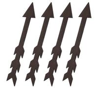 NOLITOY Letreros de Flechas de Madera Maciza para Pared Decoración Rústica Vintage 4 Piezas Arte de Pared para Sala y Bodas Adorno Decorativo Natural para Hogar y Jardín