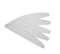 NOLITOY Limas De Uñas Profesionales Grano Grueso 1 Unidad Tamaño Media Luna Color Gris Para Manicura Cuidado Personal y Salón