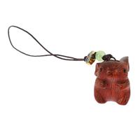 NOLITOY Llavero de Madera Colgante de Conejo Adorable para Teléfono Móvil, Diseño Único y Fácil de Colocar, Accesorio Decorativo para Bolso y Correa de Dijes