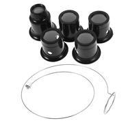 NOLITOY Lupa de Reparación de Relojes con Clip, Juego de 6 Piezas 3x/5x/10x/15x/20x para Joyería, Lentes Transparentes de Precisión, Herramienta Portátil para Profesionales y Aficionados