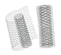 NOLITOY Malla de Alambre Floral Resistente de Hierro para Arreglos y Cercado para Flores y Pollos Grosor Verde Revestido para Jardinería y Manualidades